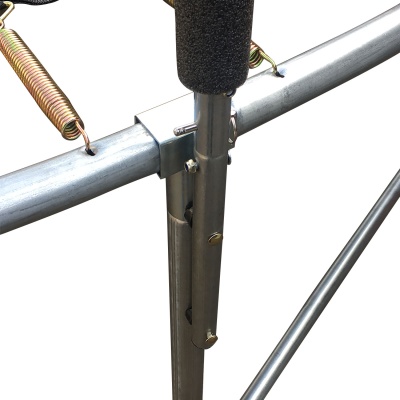 Батут DFC JUMP 8ft складной, сетка, чехол, apple green (244см)