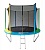 Батут SportElite 3,05м с защитной сеткой внутрь и лестницей, мульти, MZ-10FT-M